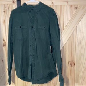 NWT - XXL - Lucky Brand Men's Long Sleeve Button Up Mason Workwear Shirt